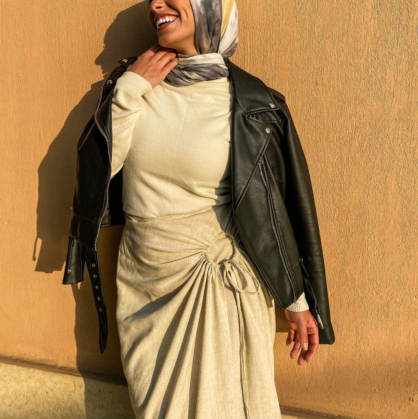 Sunwrap Linen Skirt - Beige