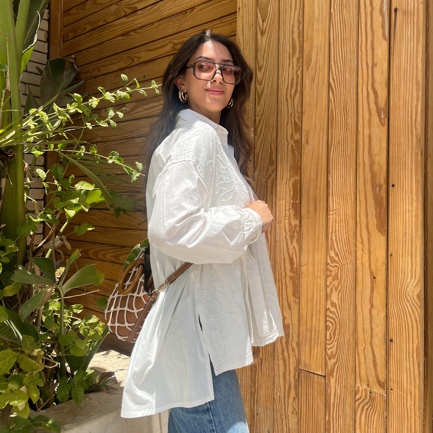 White Embroidery shirt