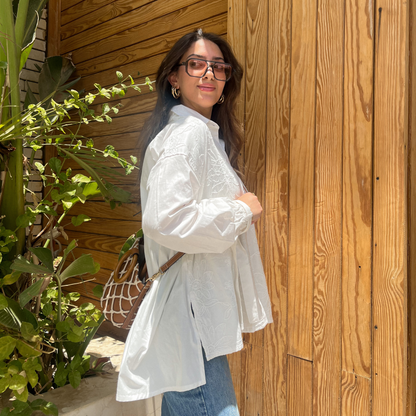 White Embroidery shirt