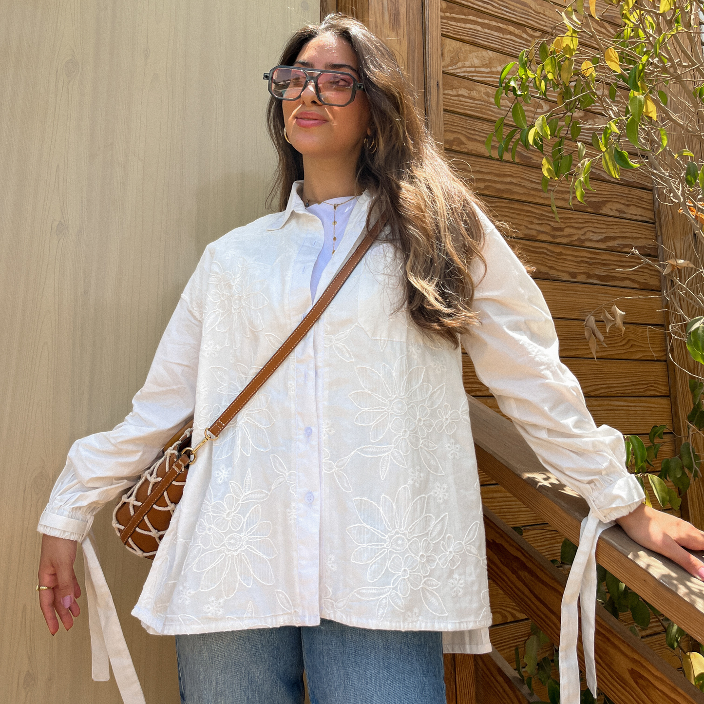 White Embroidery shirt