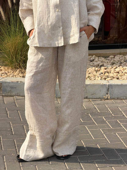 Pure linen pants
