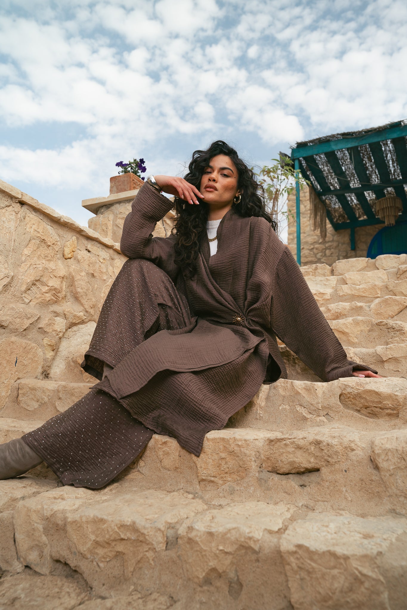 The Sunlight Set in brown