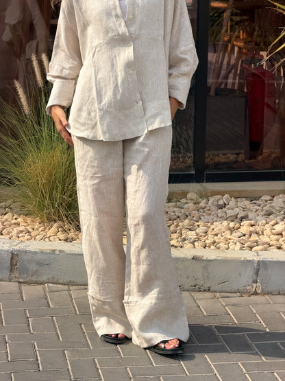 Pure linen pants