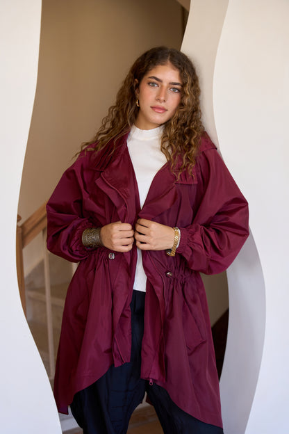 Waterproof Jacket Burgundy