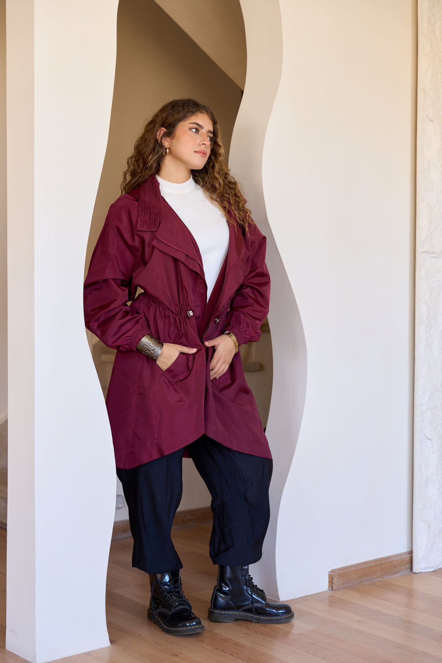 Waterproof Jacket Burgundy